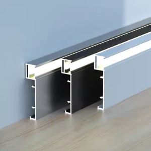 Baseboard Puller Aluminum Skirting Baseboard With LED