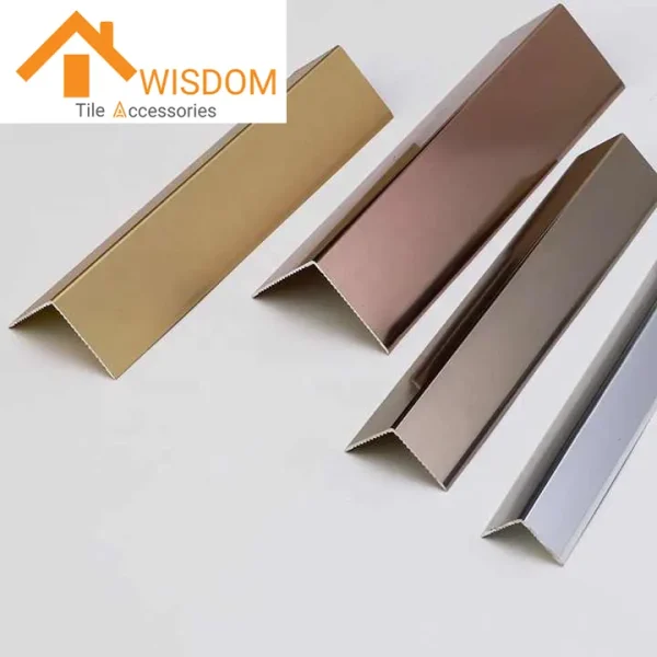 Aluminum 90 Degree Angle Corner Tile Trim for Wall Applications