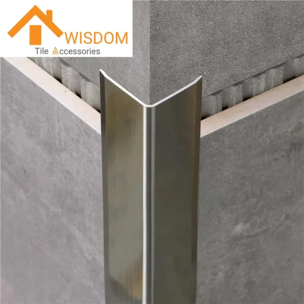 Aluminum 90 Degree Angle Corner Tile Trim for Wall Applications