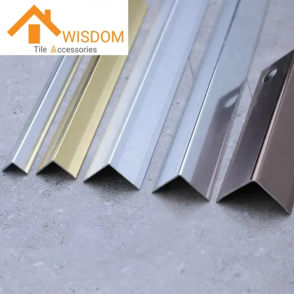 Aluminum Angle Tile Trim 1.2mm Thickness Customizable