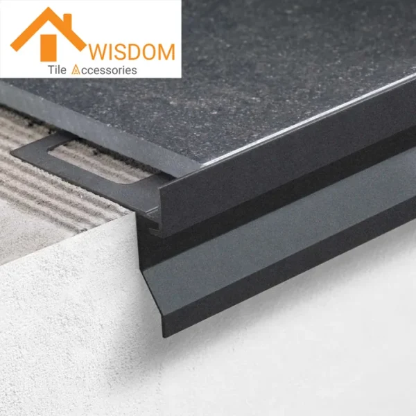 Aluminum Balcony Tile Trim Profiles 1.2mm Custom Finish