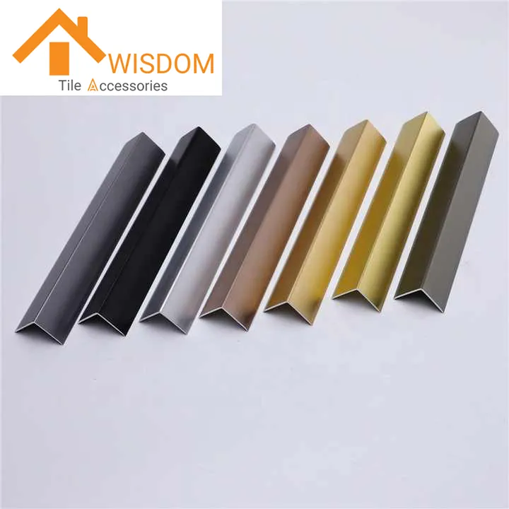 Aluminum Corner Right Angle Edge Tile Trim 1.2mm Thickness 2 Aluminum Corner Right Angle Edge Tile Trim 1.2mm Thickness