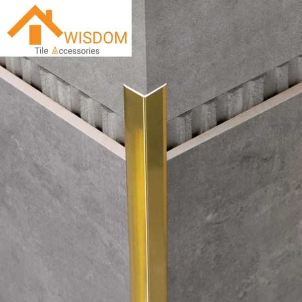 Aluminum Corner Right Angle Edge Tile Trim 1.2mm Thickness