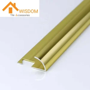 Aluminum Curved Tile Edge Trim for Ceramic Applications 1.2mm