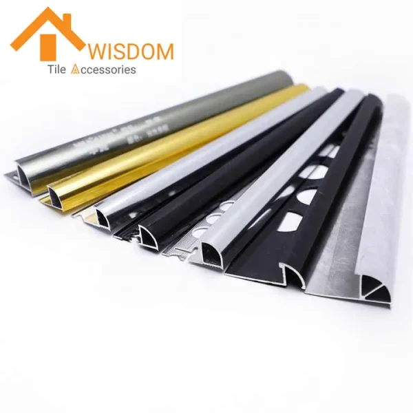 Aluminum Decorative Strips for Tiles Custom Shapes