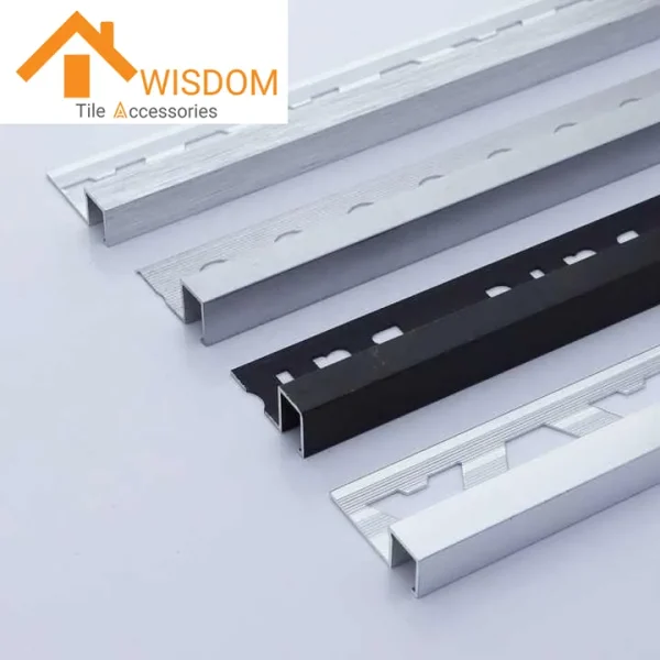 Aluminum Extrusion Profiles for Tile Trim 1.2mm Thickness