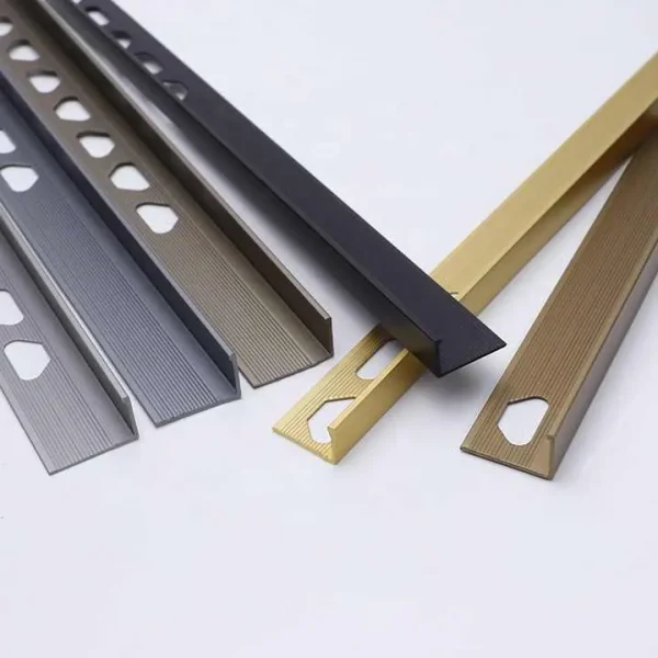 Aluminum Extrusion Profiles for Tile Trim Corners 1.2mm Thickness