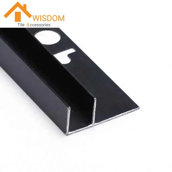 Aluminum Shower Tile Edge Trim 1.2mm Custom Length