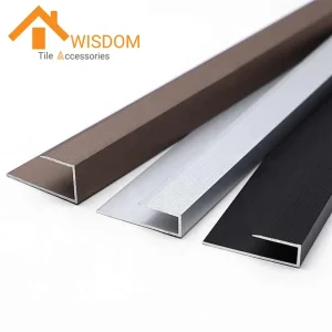 Aluminum Tile End Trim for Edge Protection 1.2mm Thickness