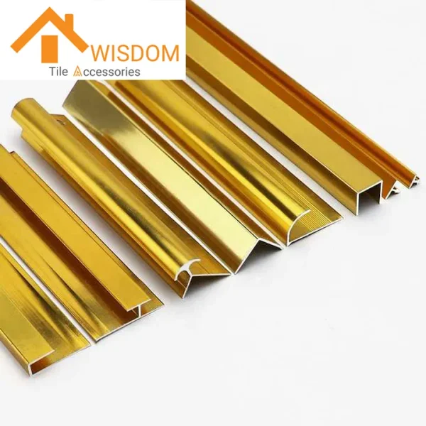 Aluminum Tile Trim Profile for Decorative Applications
