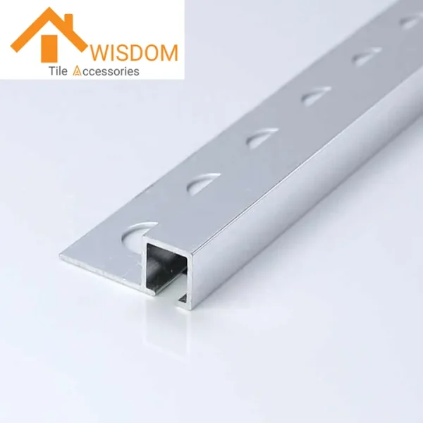 Aluminum Tile Trim Strips 1.2mm Thickness Square Edge