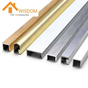 Aluminum U-Shape Tile Trim for Custom Applications
