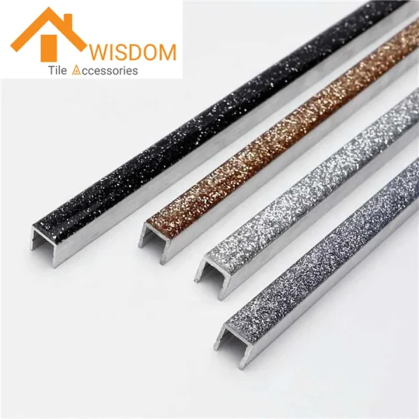 Aluminum U-Shape Tile Trim for Custom Applications