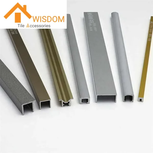 Aluminum U-Shape Tile Trim for Custom Applications