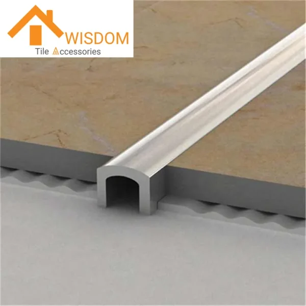Aluminum U-Shaped Tile Edge Trim 1.2mm Thickness