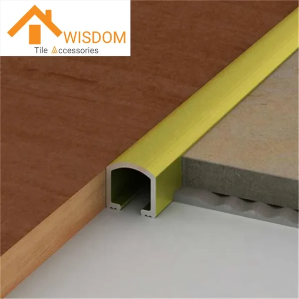 Aluminum U-Shaped Tile Edge Trim 1.2mm Thickness