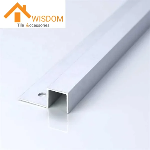 Anodized Aluminum Square Edge Tile Trim for Custom Applications