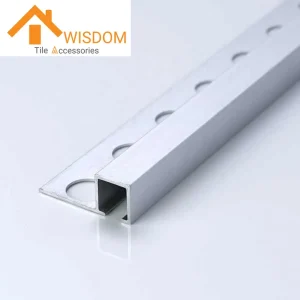 Anodized Aluminum Square Edge Tile Trims 1.2mm Thickness