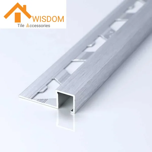 Anodized Aluminum Square Edge Tile Trims 1.2mm Thickness