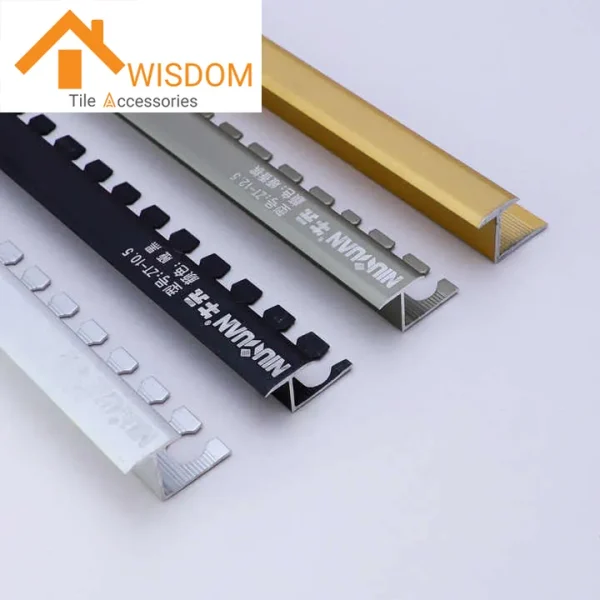 Bendable Aluminum Flooring Transition Trim for Tile and Carpet