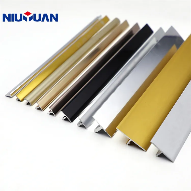 Case 6061 Aluminum LVT Transition Strip T Slot 1.2mm 001