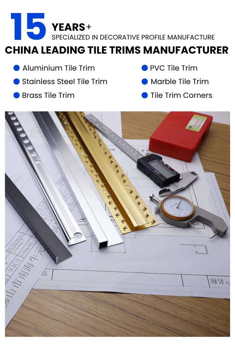 Case Aluminum Angle Tile Trim 1.2mm Thickness Customizable 002