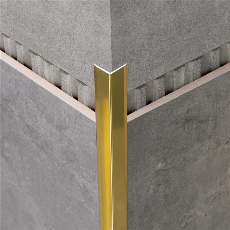 Case Aluminum Corner Right Angle Edge Tile Trim 1.2mm Thickness 002