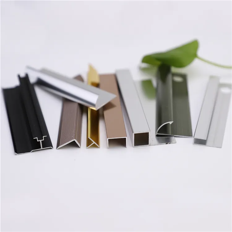 Case Aluminum Curved Tile Edge Trim for Ceramic Applications 1.2mm 001