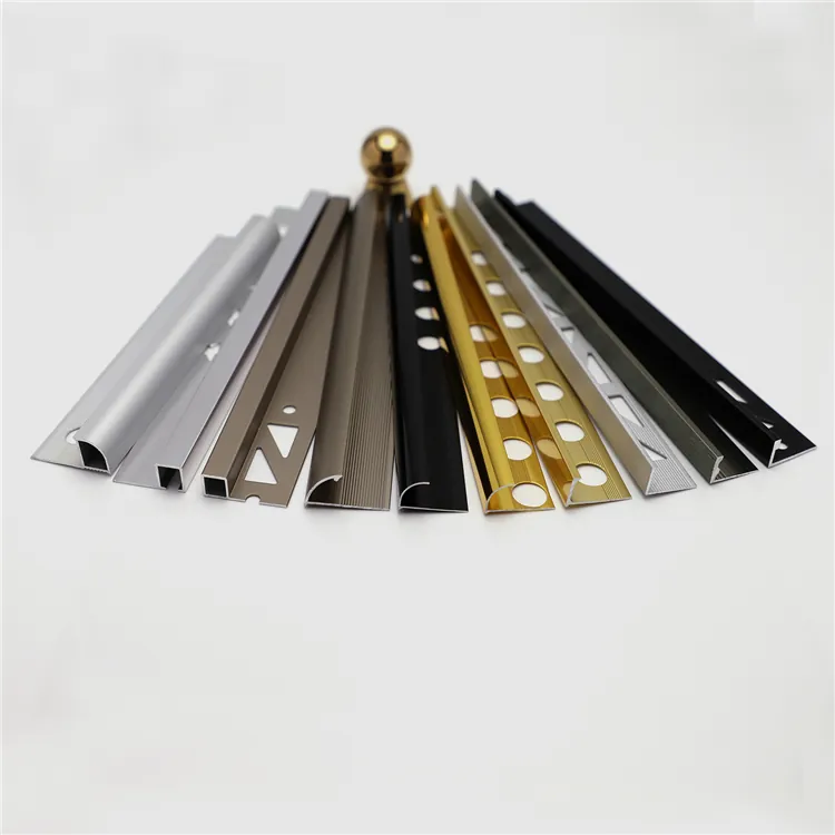 Case Aluminum Curved Tile Edge Trim for Ceramic Applications 1.2mm 002
