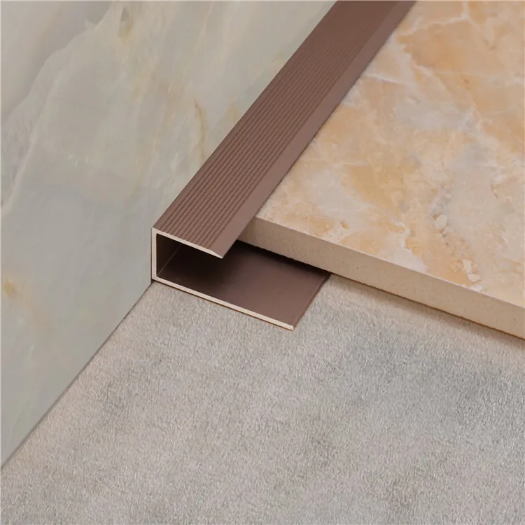Case Aluminum Tile End Trim for Edge Protection 1.2mm Thickness 001