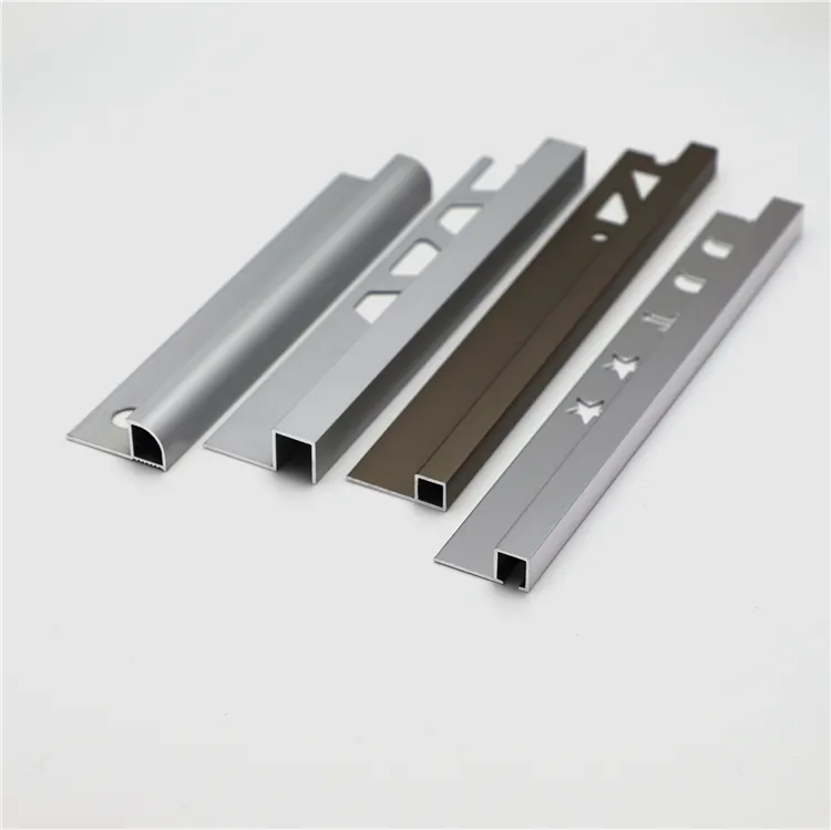 Case Anodized Aluminum Square Edge Tile Trims 1.2mm Thickness 005
