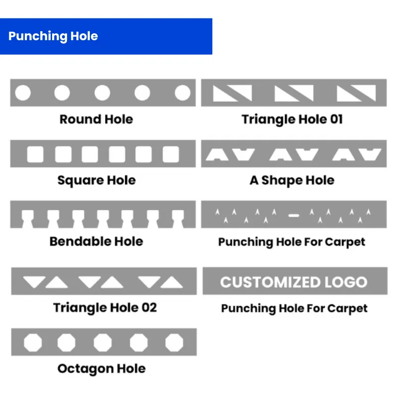 Case Powder Coated Square Edge Aluminum Tile Trim Scratch Resistant 003