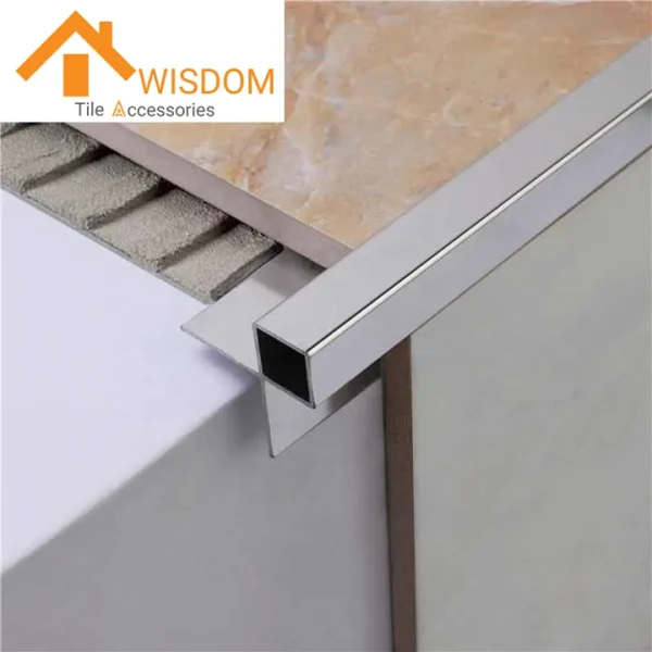 Chrome Polished Aluminum Tile Trim Customizable Free Sample