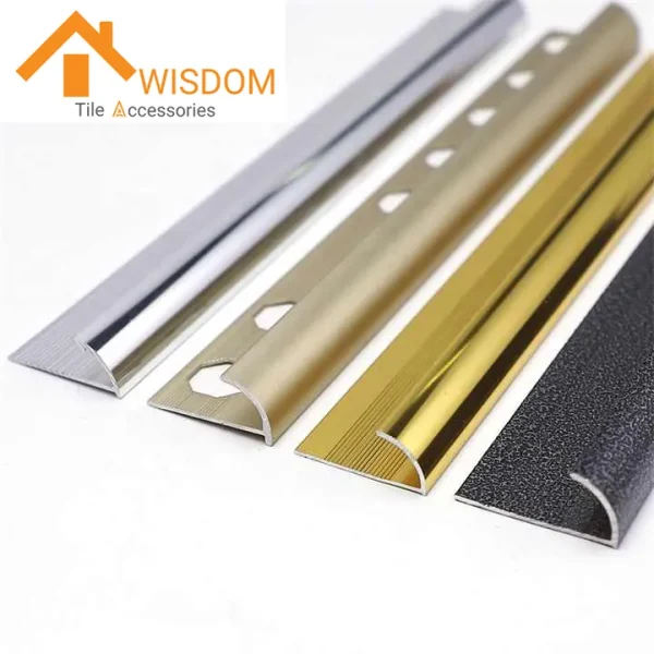 Custom Aluminum Tile Edge Trim Profiles for Various Corner Shapes