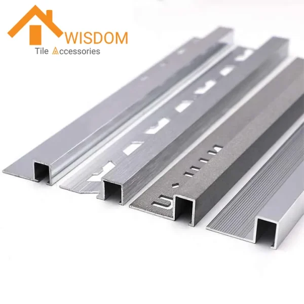 Custom Aluminum Tile Edge Trim Profiles for Various Corner Shapes