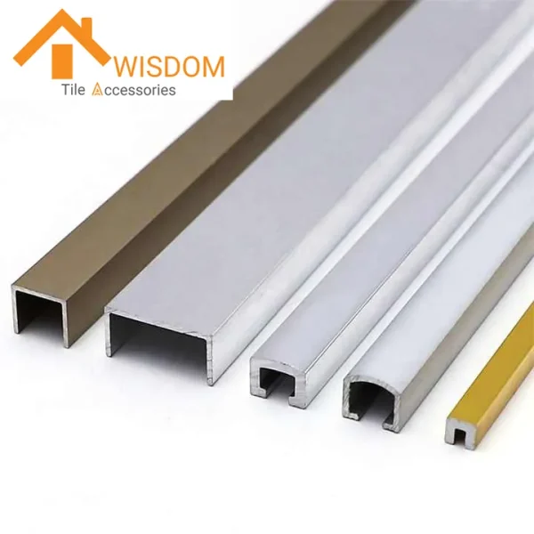 Custom Aluminum Tile Edge Trim Profiles for Various Corner Shapes