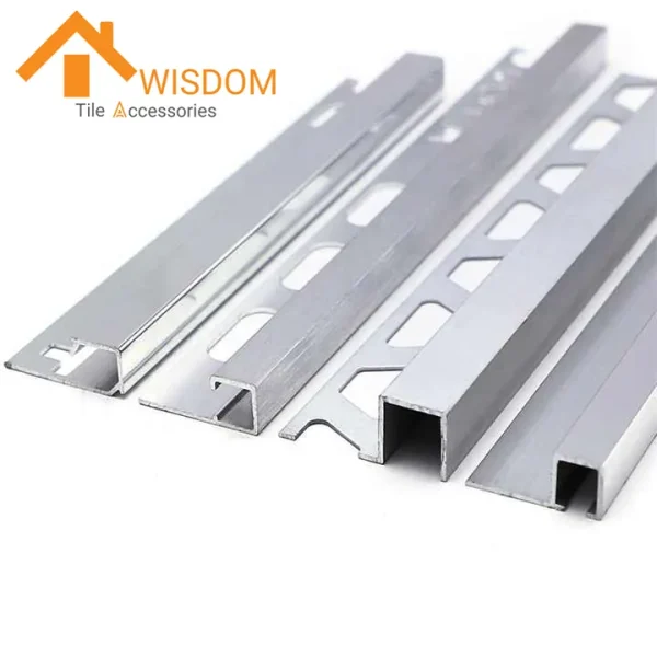 Extruded Aluminum Tile Trim Profile for Corner Applications