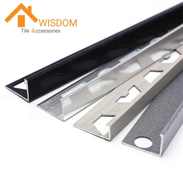 L-Shape Aluminum Tile Edge Trim for Corner Applications