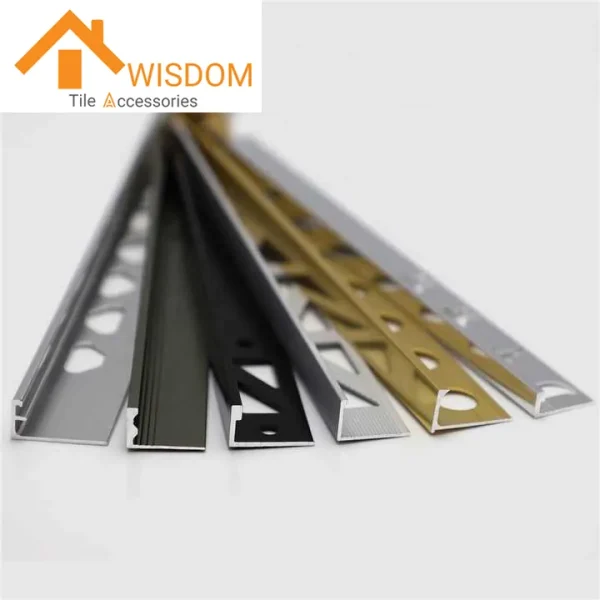 L-Shape Aluminum Tile Edge Trim for Corner Applications