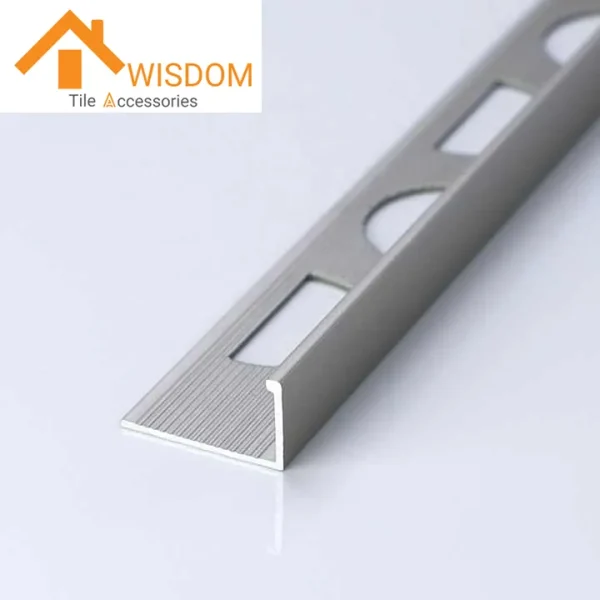 L-Shaped Champagne Aluminum Straight Edge Tile Trim 1.2mm