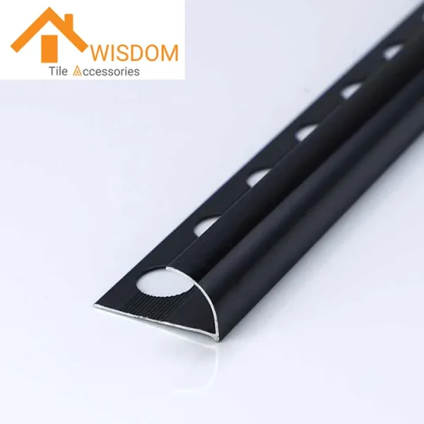 Round Edge Aluminum Tile Trim for Ceramic Protection 1.2mm