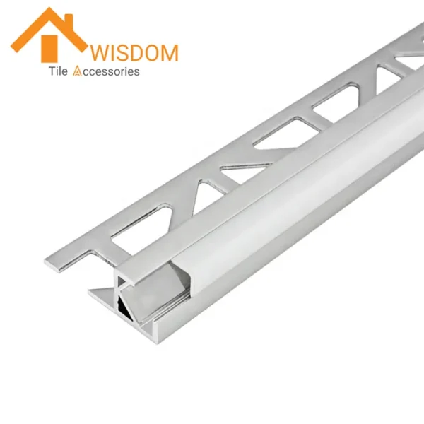 Square LED Aluminum Tile Edge Trim 1.2mm Thickness