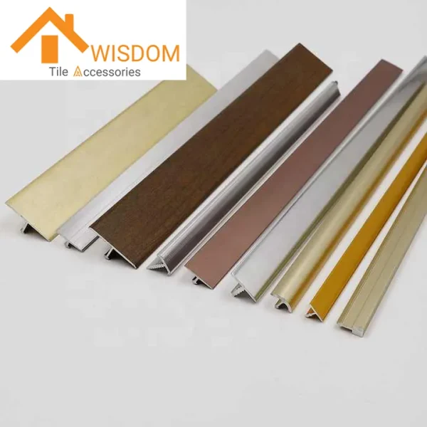 T-Shape Aluminum Tile Trim Channel 1.2mm Thickness