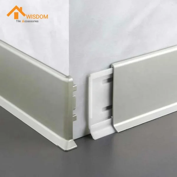 150mm Aluminum Skirting Board for Flooring Applications