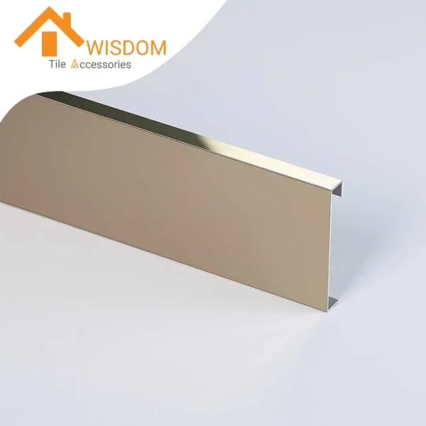 304/316 Stainless Steel Metal Skirting for Wall and Floor 1.2mm