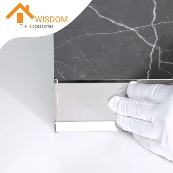 304/316 Stainless Steel Skirting Board Profiles for Tile Trim 2.5M