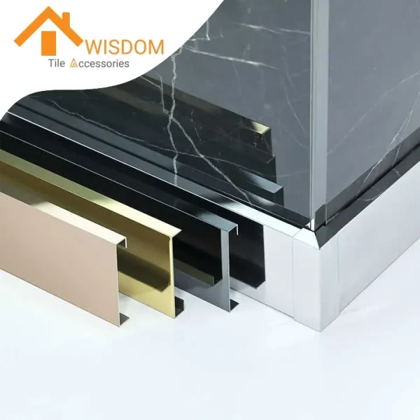 304/316 Stainless Steel Skirting Profiles for Wall Foot Decoration