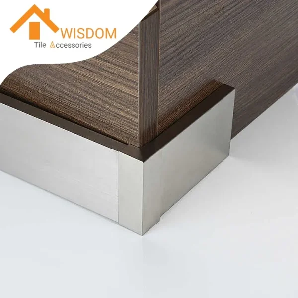 304 Stainless Steel Skirting Profiles 2.5M for Tile Trim Applications