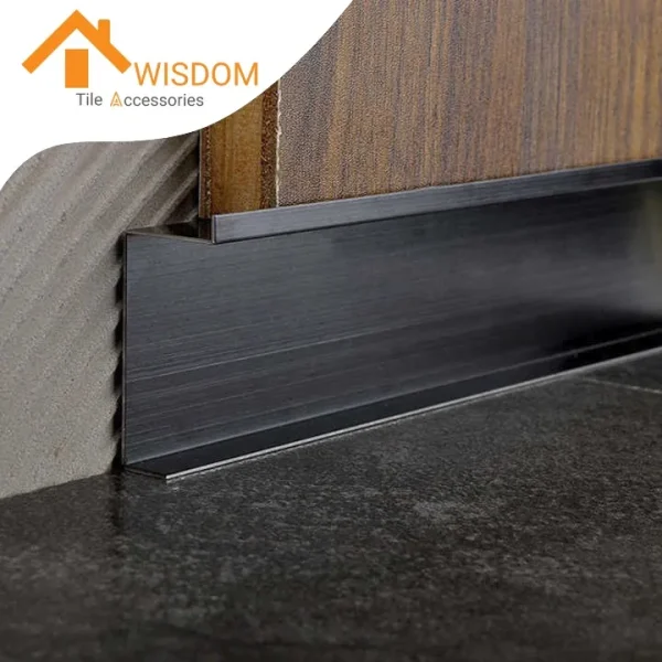 304 Stainless Steel Skirting Profiles for Floor Decoration 2.5M