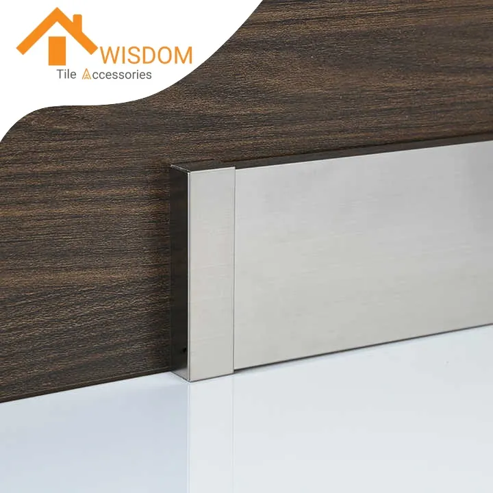 304 Stainless Steel Skirting Profiles for Floor Decoration 2.5M